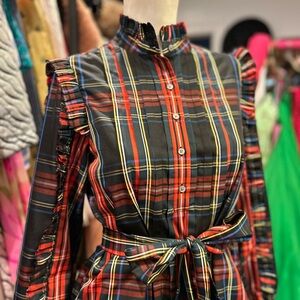 Tartan J. Crew Dress